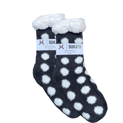Sukats® Huissokken | Anti-slip sokken | Kerstsokken | Fluffy Sokken | Slofsokken | Verwarmde Sokken | 1, 3 of 6 Paar | Meerdere Kleuren