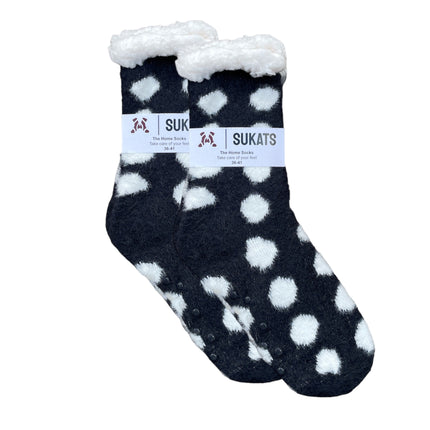 Sukats® Huissokken | Anti-slip sokken | Kerstsokken | Fluffy Sokken | Slofsokken | Verwarmde Sokken | 1, 3 of 6 Paar | Meerdere Kleuren