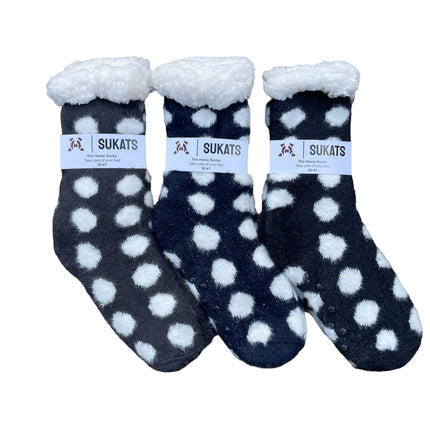 Sukats® Huissokken | Anti-slip sokken | Kerstsokken | Fluffy Sokken | Slofsokken | Verwarmde Sokken | 1, 3 of 6 Paar | Meerdere Kleuren