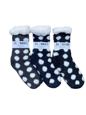 Sukats® Huissokken | 1, 3 of 6 Paar | Anti-slip sokken | Kerstsokken | Fluffy Sokken | Slofsokken | Verwarmde Sokken | Meerdere Kleuren