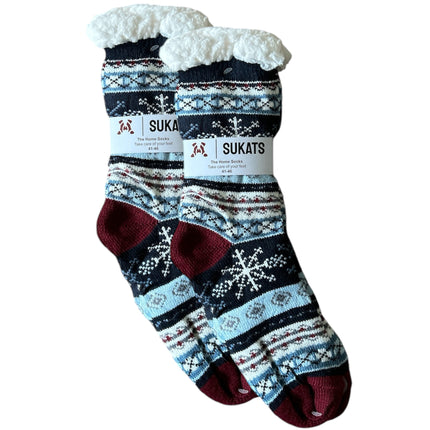 Sukats® Huissokken | Anti-slip sokken | Kerstsokken | Fluffy Sokken | Slofsokken | Verwarmde Sokken | 1, 3 of 6 Paar | Meerdere Kleuren