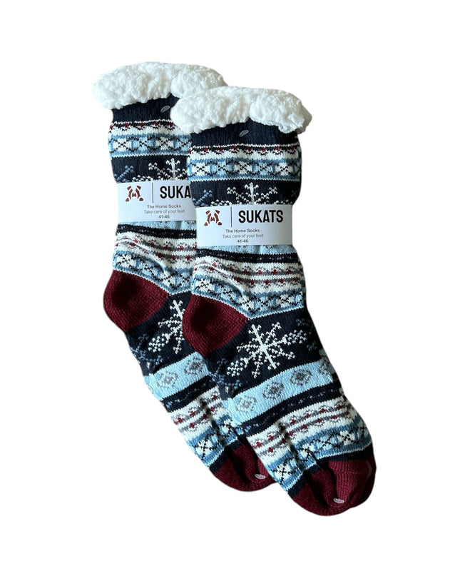 Sukats® Huissokken | Anti-slip sokken | Kerstsokken | Fluffy Sokken | Slofsokken | Verwarmde Sokken | 1, 3 of 6 Paar | Meerdere Kleuren