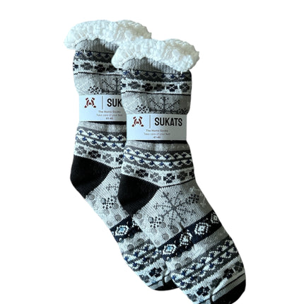 Sukats® Huissokken | Anti-slip sokken | Kerstsokken | Fluffy Sokken | Slofsokken | Verwarmde Sokken | 1, 3 of 6 Paar | Meerdere Kleuren