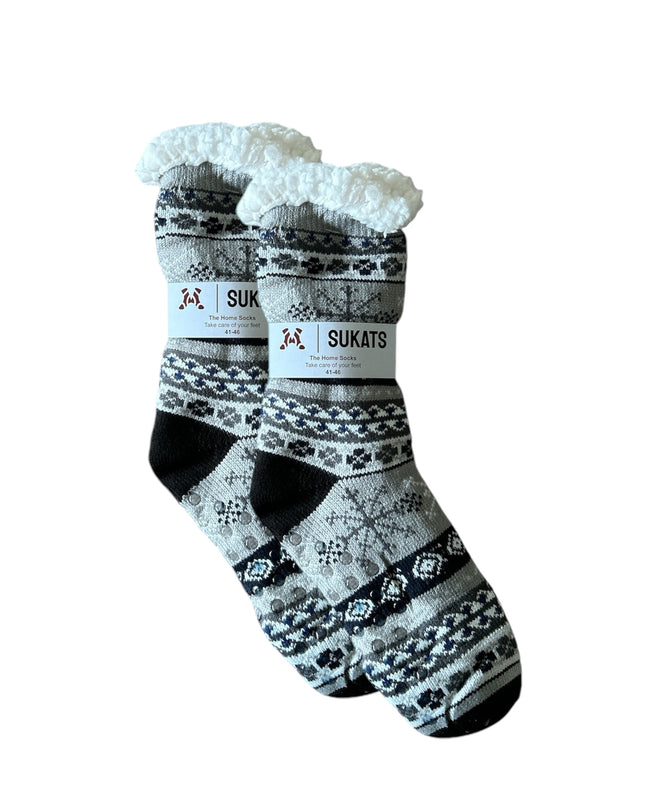 Sukats® Huissokken | Anti-slip sokken | Kerstsokken | Fluffy Sokken | Slofsokken | Verwarmde Sokken | 1, 3 of 6 Paar | Meerdere Kleuren