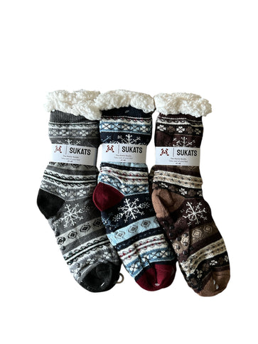 Sukats® Huissokken | 1, 3 of 6 Paar | Anti-slip sokken | Kerstsokken | Fluffy Sokken | Slofsokken | Verwarmde Sokken | Meerdere Kleuren