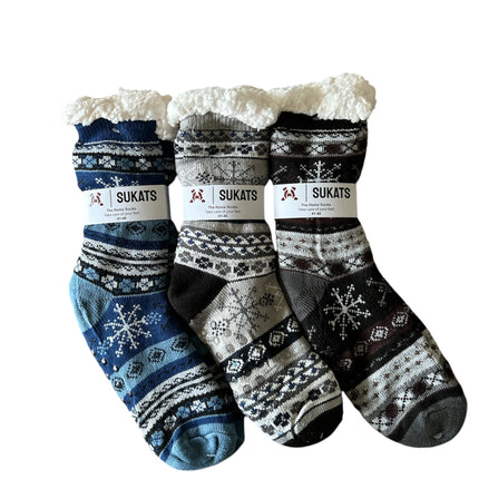 Sukats® Huissokken | Anti-slip sokken | Kerstsokken | Fluffy Sokken | Slofsokken | Verwarmde Sokken | 1, 3 of 6 Paar | Meerdere Kleuren