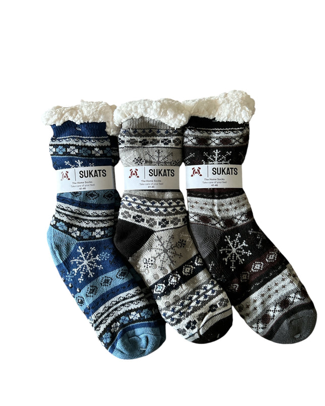 Sukats® Huissokken | Anti-slip sokken | Kerstsokken | Fluffy Sokken | Slofsokken | Verwarmde Sokken | 1, 3 of 6 Paar | Meerdere Kleuren
