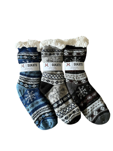 Sukats® Huissokken | 1, 3 of 6 Paar | Anti-slip sokken | Kerstsokken | Fluffy Sokken | Slofsokken | Verwarmde Sokken | Meerdere Kleuren