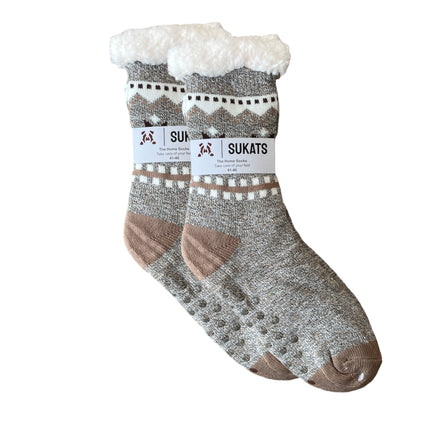 Sukats® Huissokken | Anti-slip sokken | Kerstsokken | Fluffy Sokken | Slofsokken | Verwarmde Sokken | 1, 3 of 6 Paar | Meerdere Kleuren