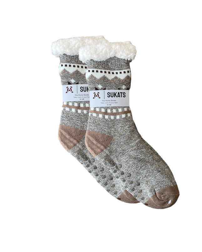 Sukats® Huissokken | Anti-slip sokken | Kerstsokken | Fluffy Sokken | Slofsokken | Verwarmde Sokken | 1, 3 of 6 Paar | Meerdere Kleuren