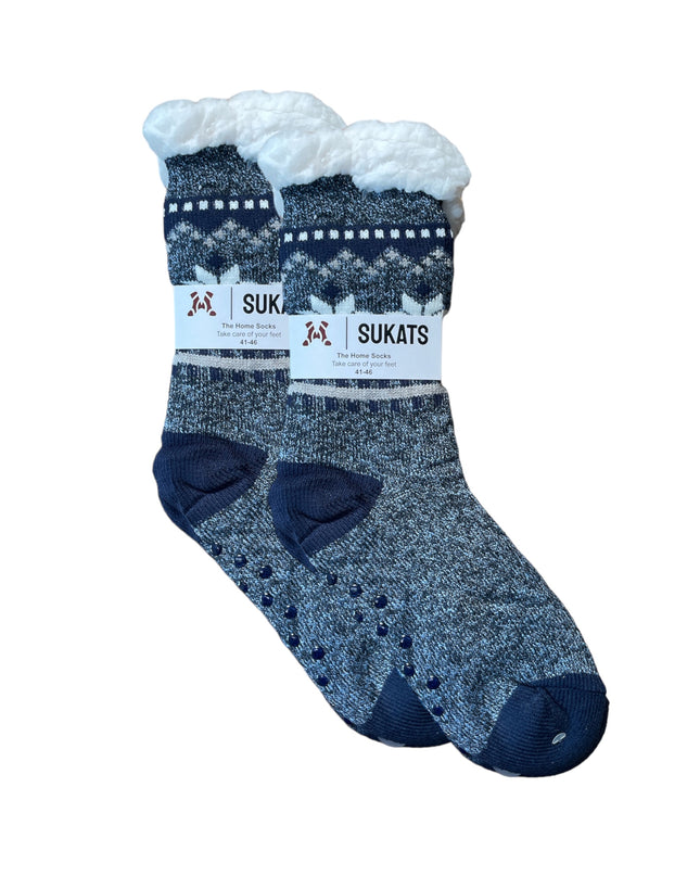 Sukats® Huissokken | Anti-slip sokken | Kerstsokken | Fluffy Sokken | Slofsokken | Verwarmde Sokken | 1, 3 of 6 Paar | Meerdere Kleuren