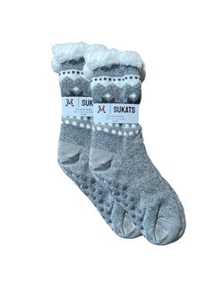 Sukats® Huissokken | 1, 3 of 6 Paar | Anti-slip sokken | Kerstsokken | Fluffy Sokken | Slofsokken | Verwarmde Sokken | Meerdere Kleuren