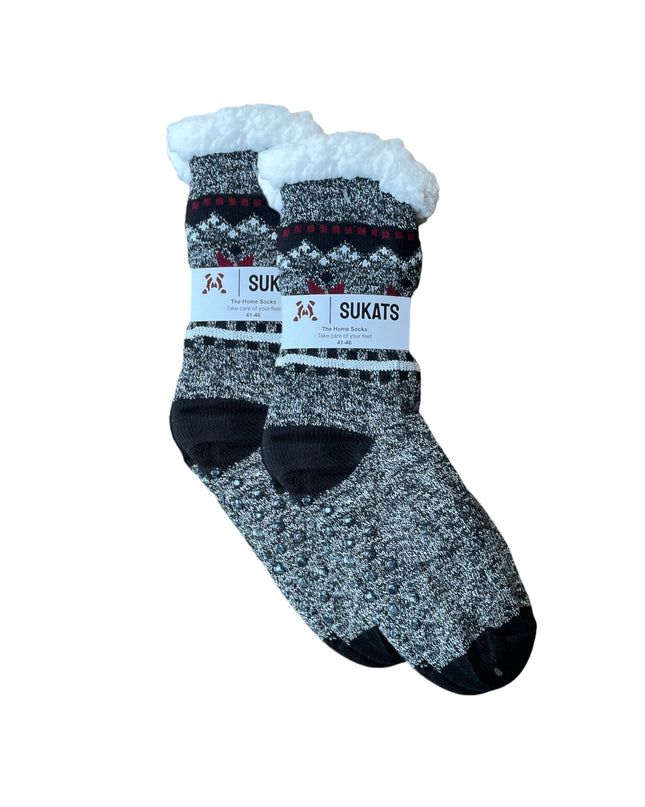 Sukats® Huissokken | Anti-slip sokken | Kerstsokken | Fluffy Sokken | Slofsokken | Verwarmde Sokken | 1, 3 of 6 Paar | Meerdere Kleuren