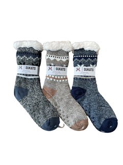 Sukats® Huissokken | 1, 3 of 6 Paar | Anti-slip sokken | Kerstsokken | Fluffy Sokken | Slofsokken | Verwarmde Sokken | Meerdere Kleuren