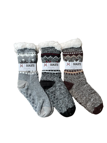 Sukats® Huissokken | 1, 3 of 6 Paar | Anti-slip sokken | Kerstsokken | Fluffy Sokken | Slofsokken | Verwarmde Sokken | Meerdere Kleuren