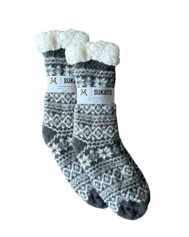 Sukats® Huissokken | Anti-slip sokken | Kerstsokken | Fluffy Sokken | Slofsokken | Verwarmde Sokken | 1, 3 of 6 Paar | Meerdere Kleuren