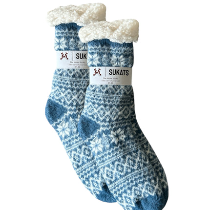 Sukats® Huissokken | Anti-slip sokken | Kerstsokken | Fluffy Sokken | Slofsokken | Verwarmde Sokken | 1, 3 of 6 Paar | Meerdere Kleuren