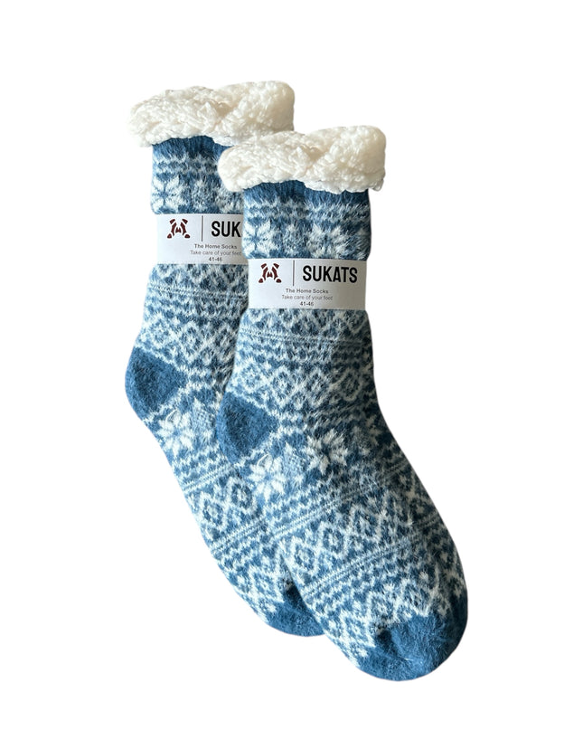 Sukats® Huissokken | Anti-slip sokken | Kerstsokken | Fluffy Sokken | Slofsokken | Verwarmde Sokken | 1, 3 of 6 Paar | Meerdere Kleuren