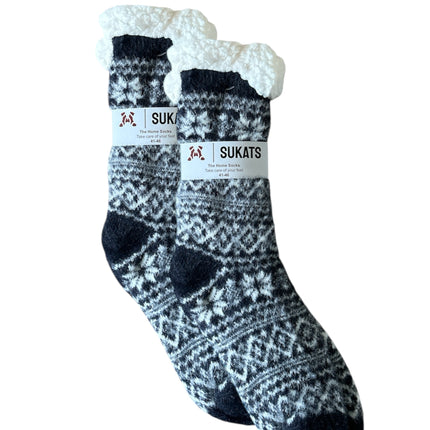 Sukats® Huissokken | Anti-slip sokken | Kerstsokken | Fluffy Sokken | Slofsokken | Verwarmde Sokken | 1, 3 of 6 Paar | Meerdere Kleuren