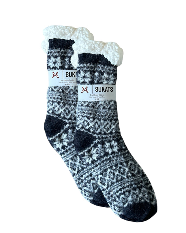Sukats® Huissokken | Anti-slip sokken | Kerstsokken | Fluffy Sokken | Slofsokken | Verwarmde Sokken | 1, 3 of 6 Paar | Meerdere Kleuren