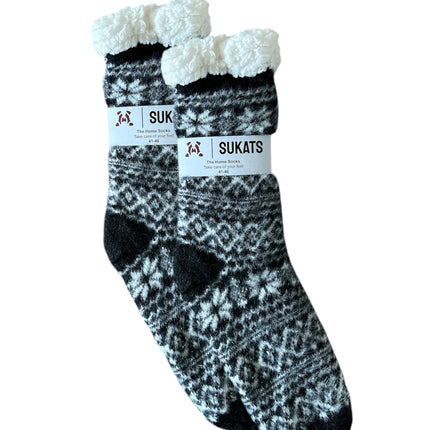 Sukats® Huissokken | Anti-slip sokken | Kerstsokken | Fluffy Sokken | Slofsokken | Verwarmde Sokken | 1, 3 of 6 Paar | Meerdere Kleuren