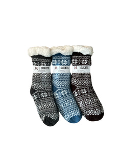 Sukats® Huissokken | 1, 3 of 6 Paar | Anti-slip sokken | Kerstsokken | Fluffy Sokken | Slofsokken | Verwarmde Sokken | Meerdere Kleuren