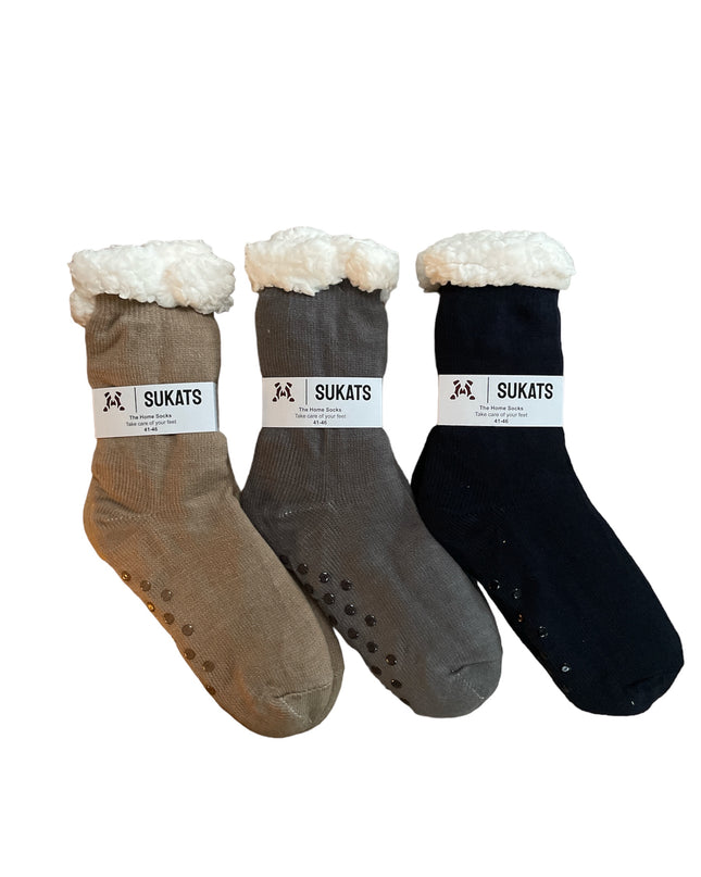 Sukats® Huissokken | Anti-slip sokken | Kerstsokken | Fluffy Sokken | Slofsokken | Verwarmde Sokken | 1, 3 of 6 Paar | Meerdere Kleuren