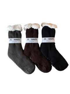 Sukats® Huissokken | 1, 3 of 6 Paar | Anti-slip sokken | Kerstsokken | Fluffy Sokken | Slofsokken | Verwarmde Sokken | Meerdere Kleuren