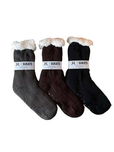 Sukats® Huissokken | 1, 3 of 6 Paar | Anti-slip sokken | Kerstsokken | Fluffy Sokken | Slofsokken | Verwarmde Sokken | Meerdere Kleuren