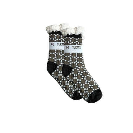 Sukats® Huissokken | Anti-slip sokken | Kerstsokken | Fluffy Sokken | Slofsokken | Verwarmde Sokken | 1, 3 of 6 Paar | Meerdere Kleuren