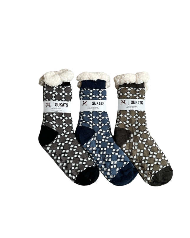 Sukats® Huissokken | Anti-slip sokken | Kerstsokken | Fluffy Sokken | Slofsokken | Verwarmde Sokken | 1, 3 of 6 Paar | Meerdere Kleuren