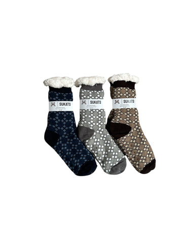 Sukats® Huissokken | 1, 3 of 6 Paar | Anti-slip sokken | Kerstsokken | Fluffy Sokken | Slofsokken | Verwarmde Sokken | Meerdere Kleuren