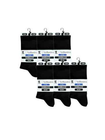 Vellustro® Marbella M7 Tennis- en Padelsokken | 3 of 6 Paar | Naadloos | Hardloopsokken