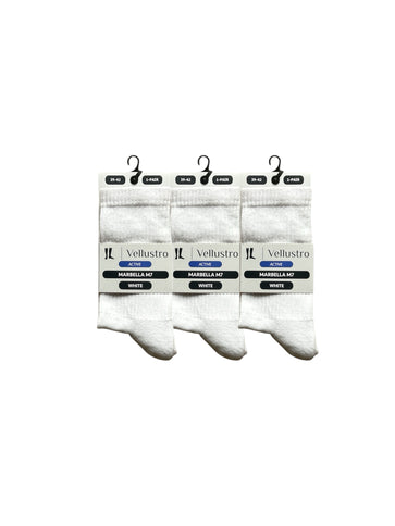 Vellustro® Marbella M7 Tennis- en Padelsokken | 3 of 6 Paar | Naadloos | Hardloopsokken