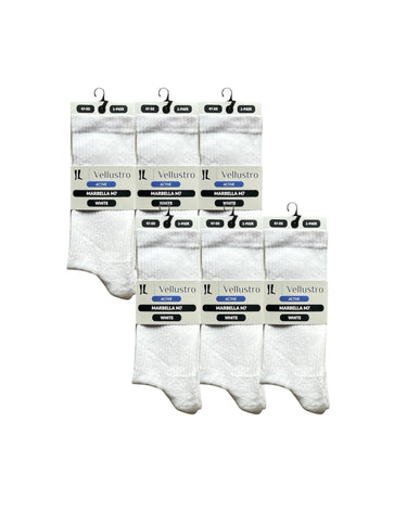 Vellustro® Marbella M7 Tennis- en Padelsokken | 3 of 6 Paar | Naadloos | Hardloopsokken