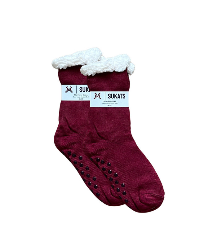 Sukats® Huissokken | Anti-slip sokken | Kerstsokken | Fluffy Sokken | Slofsokken | Verwarmde Sokken | 1, 3 of 6 Paar | Meerdere Kleuren