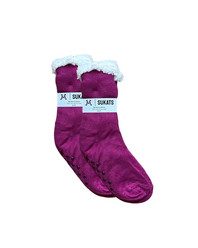 Sukats® Huissokken | Anti-slip sokken | Kerstsokken | Fluffy Sokken | Slofsokken | Verwarmde Sokken | 1, 3 of 6 Paar | Meerdere Kleuren