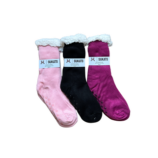 Sukats® Huissokken | 1, 3 of 6 Paar | Anti-slip sokken | Kerstsokken | Fluffy Sokken | Slofsokken | Verwarmde Sokken | Meerdere Kleuren