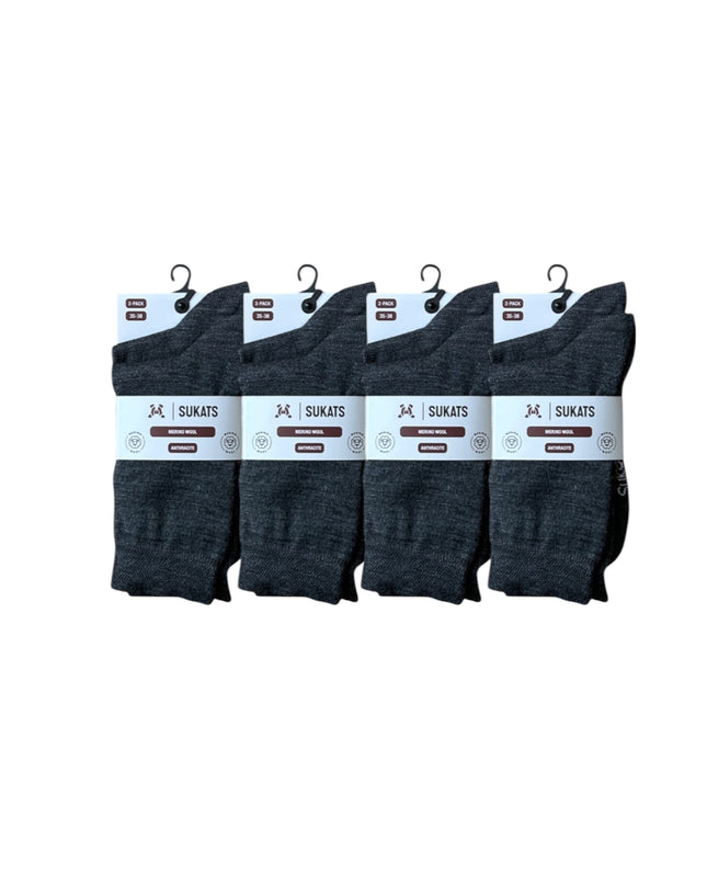 Sukats® Merino Wollen Sokken | 8 Paar | Met of zonder badstofzool