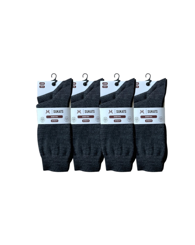 Sukats® Merino Wollen Sokken | 8 Paar | Met of zonder badstofzool