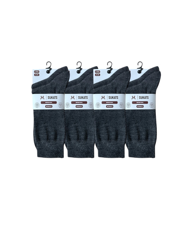 Sukats® Merino Wollen Sokken | 8 Paar | Met of zonder badstofzool