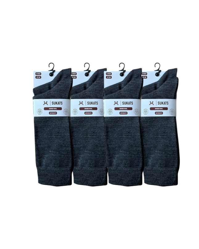 Sukats® Merino Wollen Sokken | 8 Paar | Met of zonder badstofzool