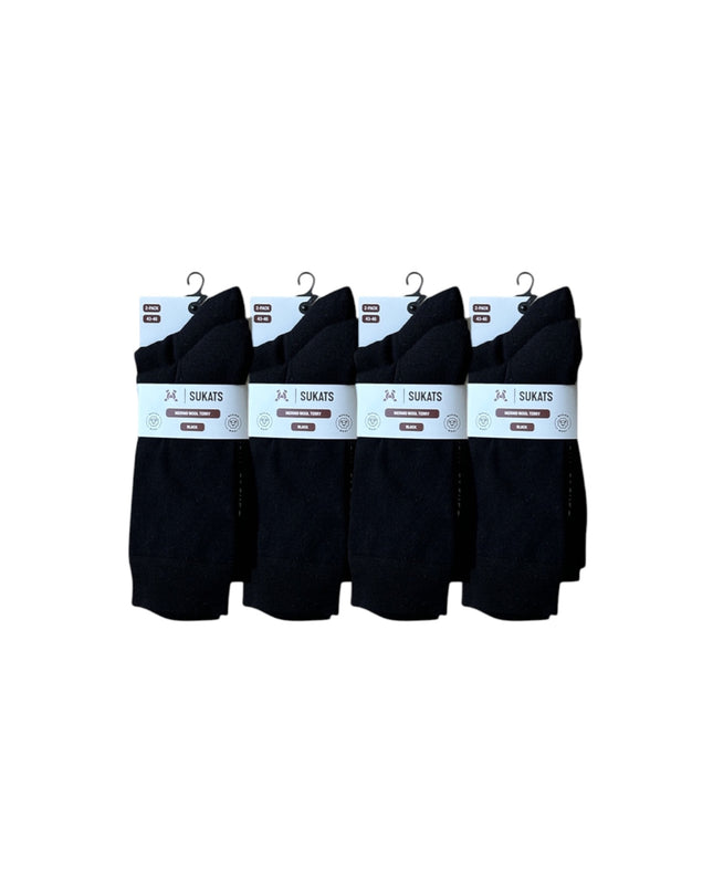 Sukats® Merino Wollen Sokken | 8 Paar | Met of zonder badstofzool