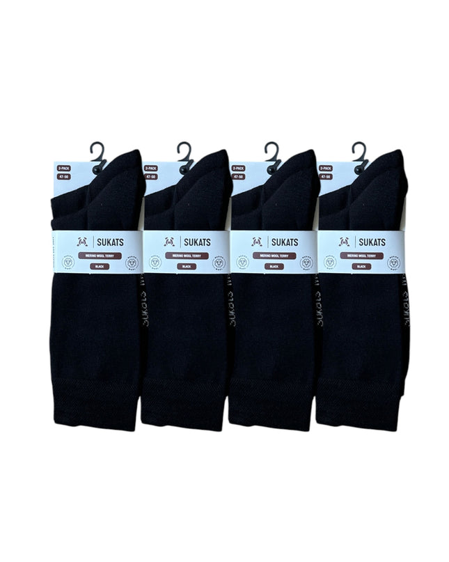 Sukats® Merino Wollen Sokken | 8 Paar | Met of zonder badstofzool